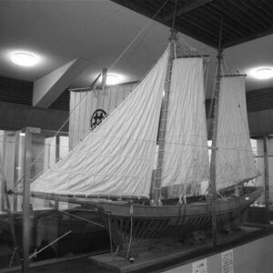 杉村宗作氏によるヘダ号の模型
(戸田造船郷土資料博物館設置)